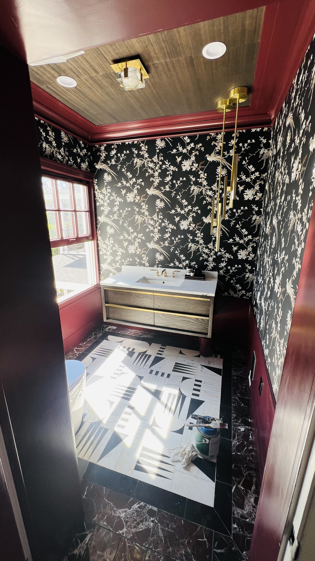 Bathroom painting and refinishing project